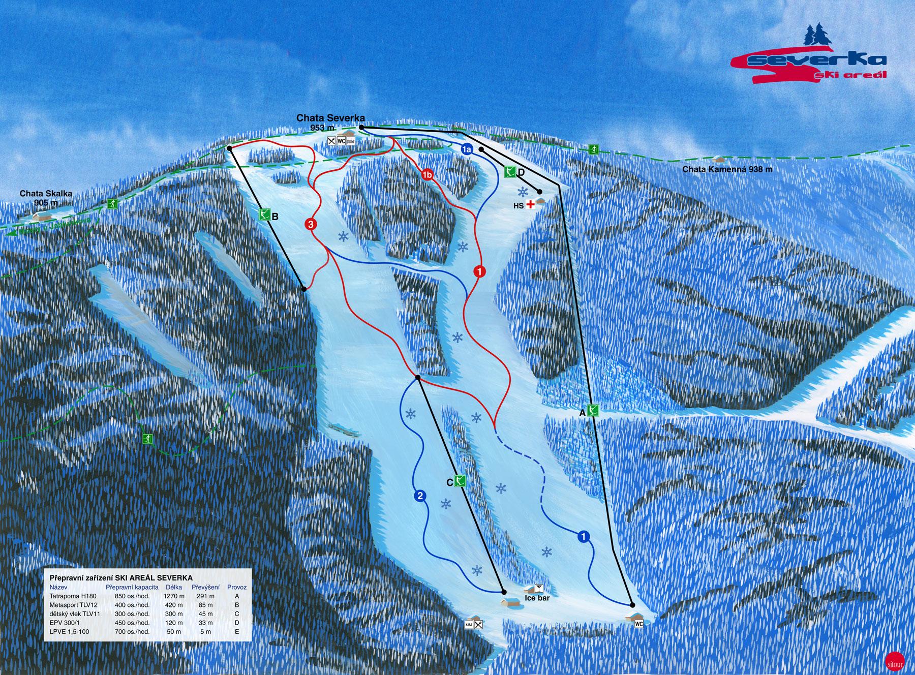 Ski areá Severka Ski areál Severka