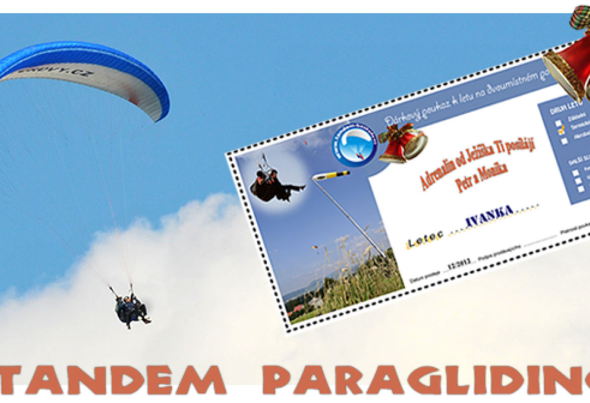 Tandemový let na Javorovém - Váš DÁREK pod stromeček